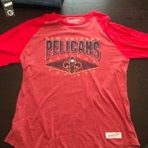 Mitchell and Ness New Orleans Pelicans Raglan